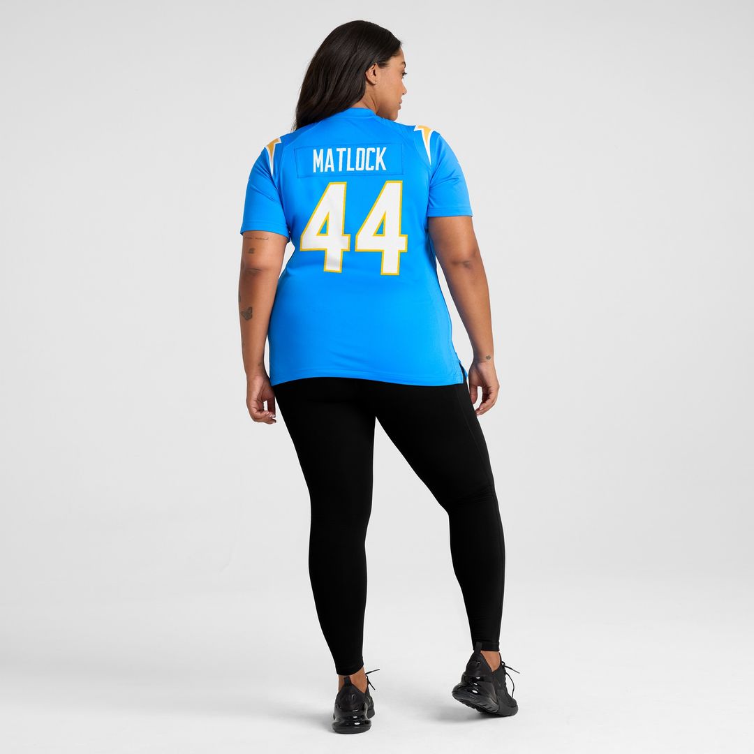 Scott Matlock Los Angeles Chargers Nike Women's  Game Jersey -  Powder Blue