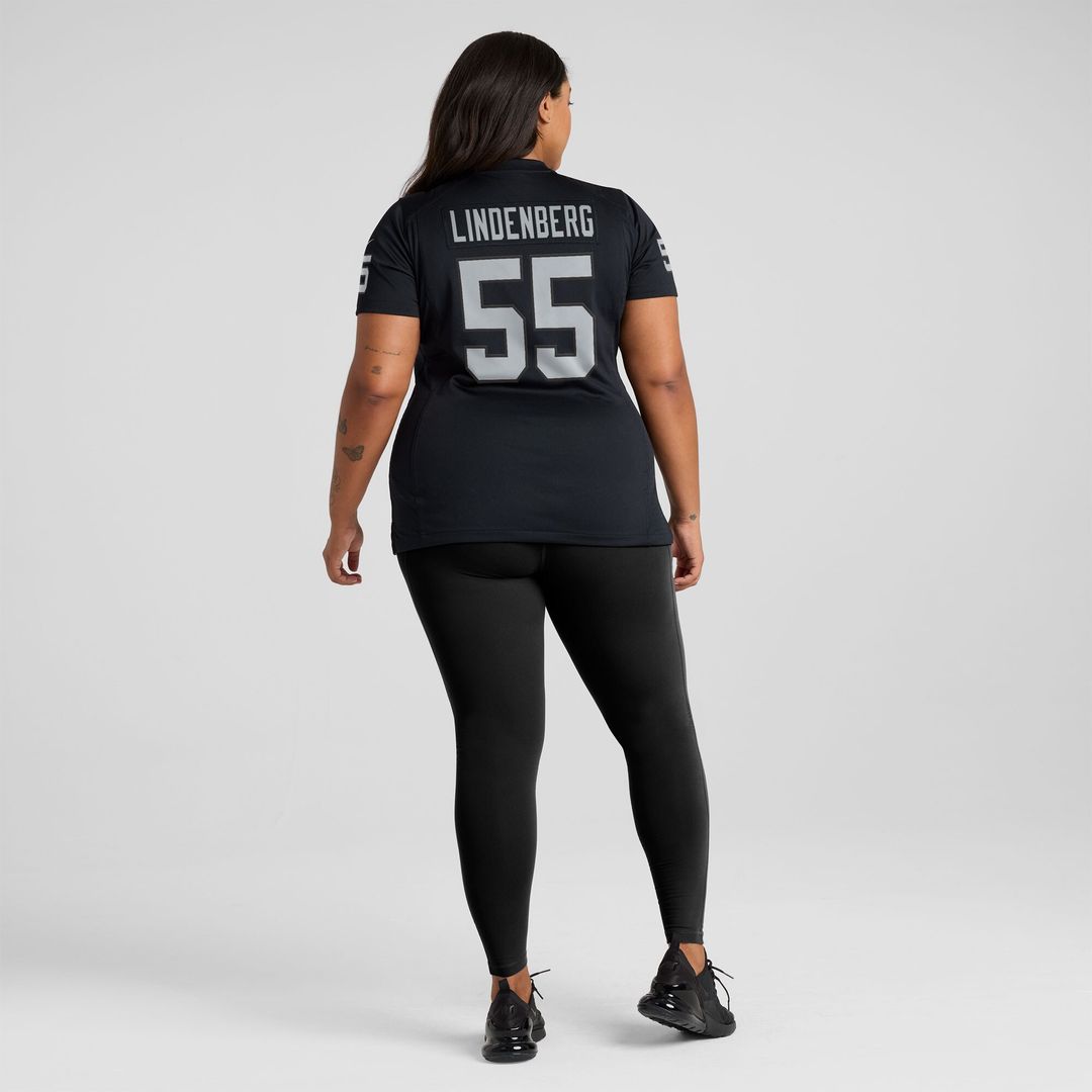 Cody Lindenberg Las Vegas Raiders Nike Women's Team Game Jersey -  Black