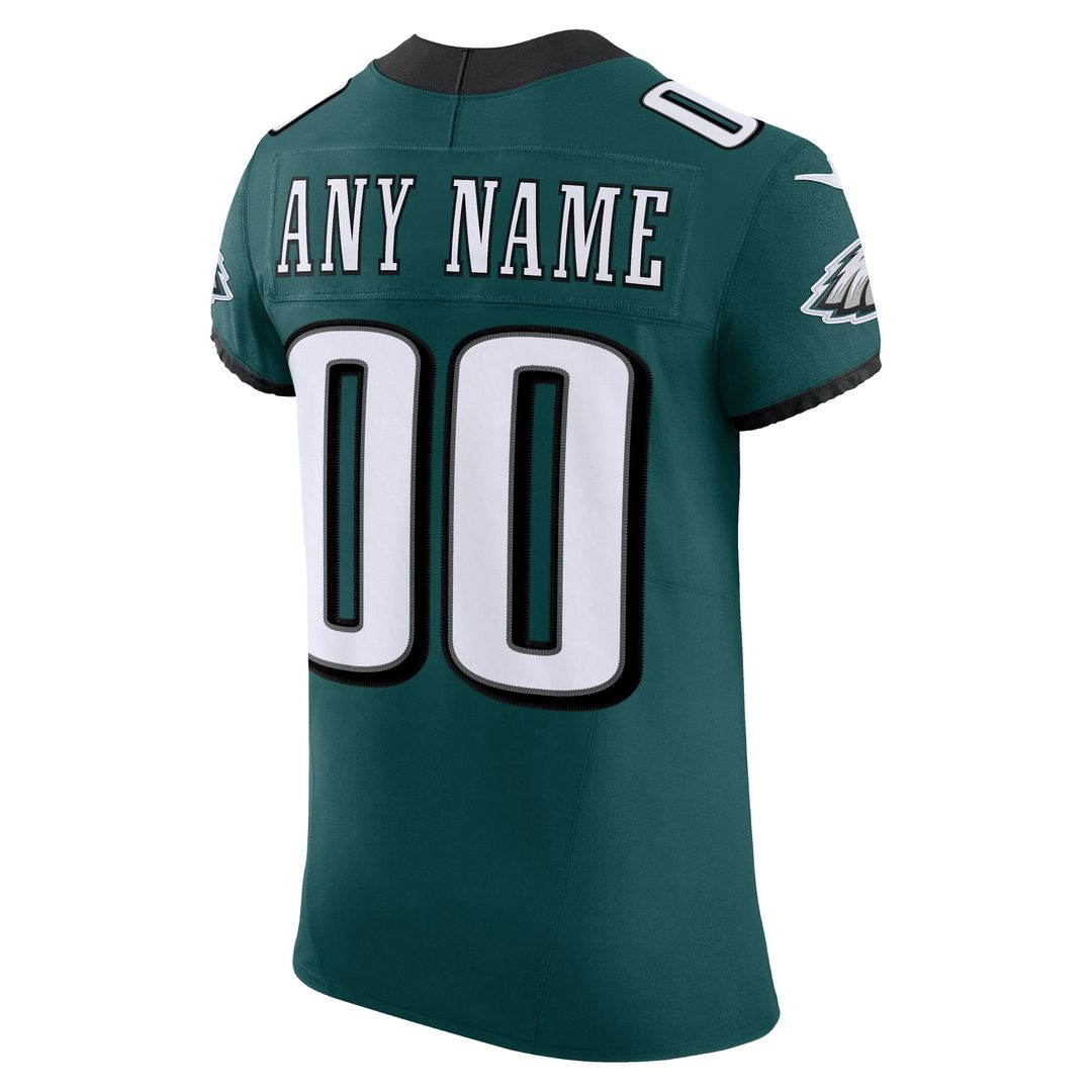 Philadelphia Eagles Nike Alternate Vapor F.U.S.E. Elite Custom Jersey -  Black
