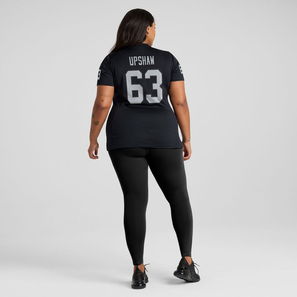 Gene Upshaw Las Vegas Raiders Nike Women's Game Retired Player Jersey - Black