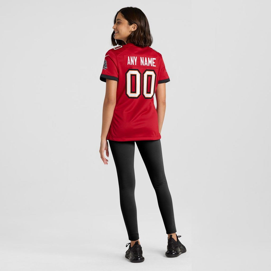 Tampa Bay Buccaneers Nike Women's Alternate Custom Game Jersey - Pewter