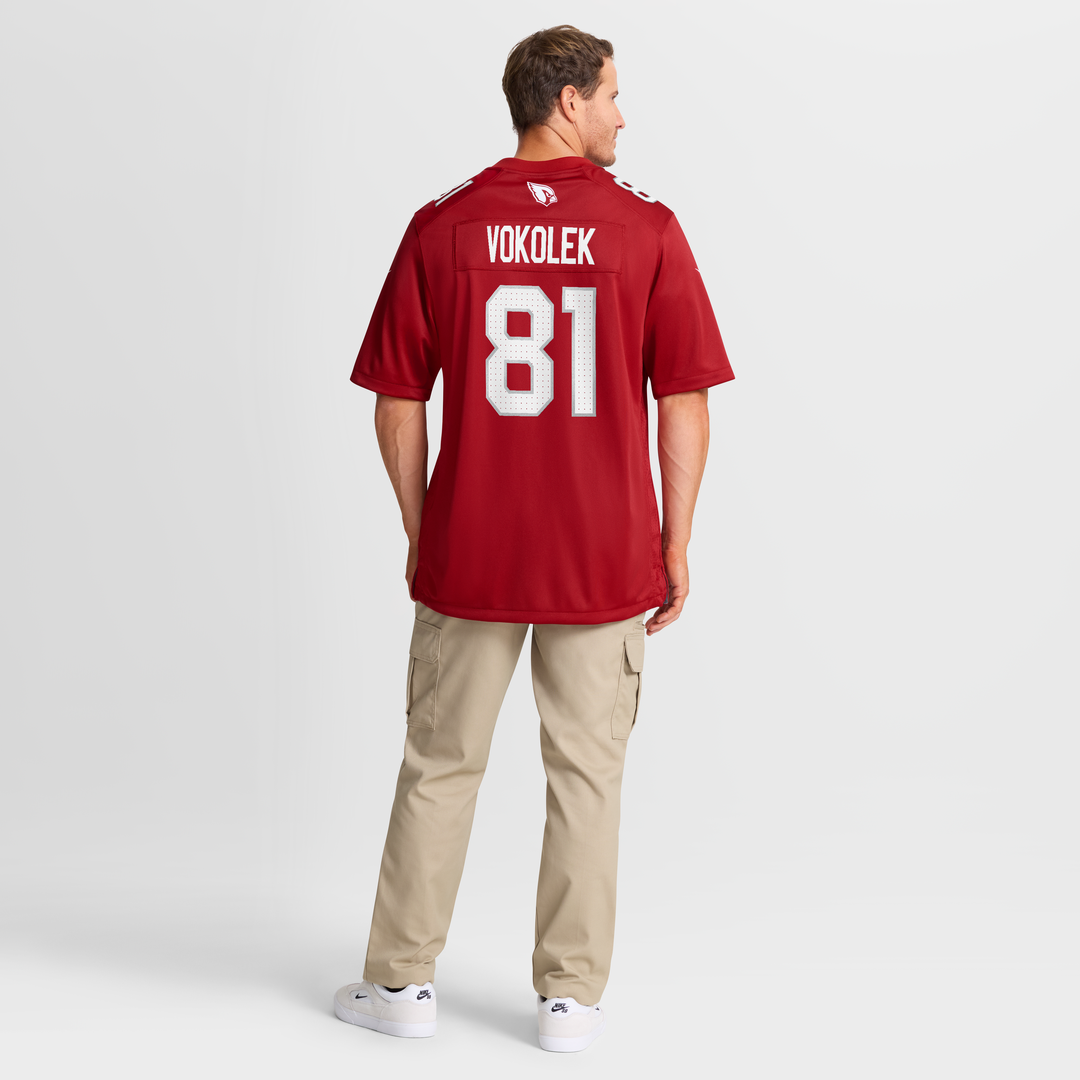 Travis Vokolek Arizona Cardinals Nike Team Game Jersey -  Cardinal