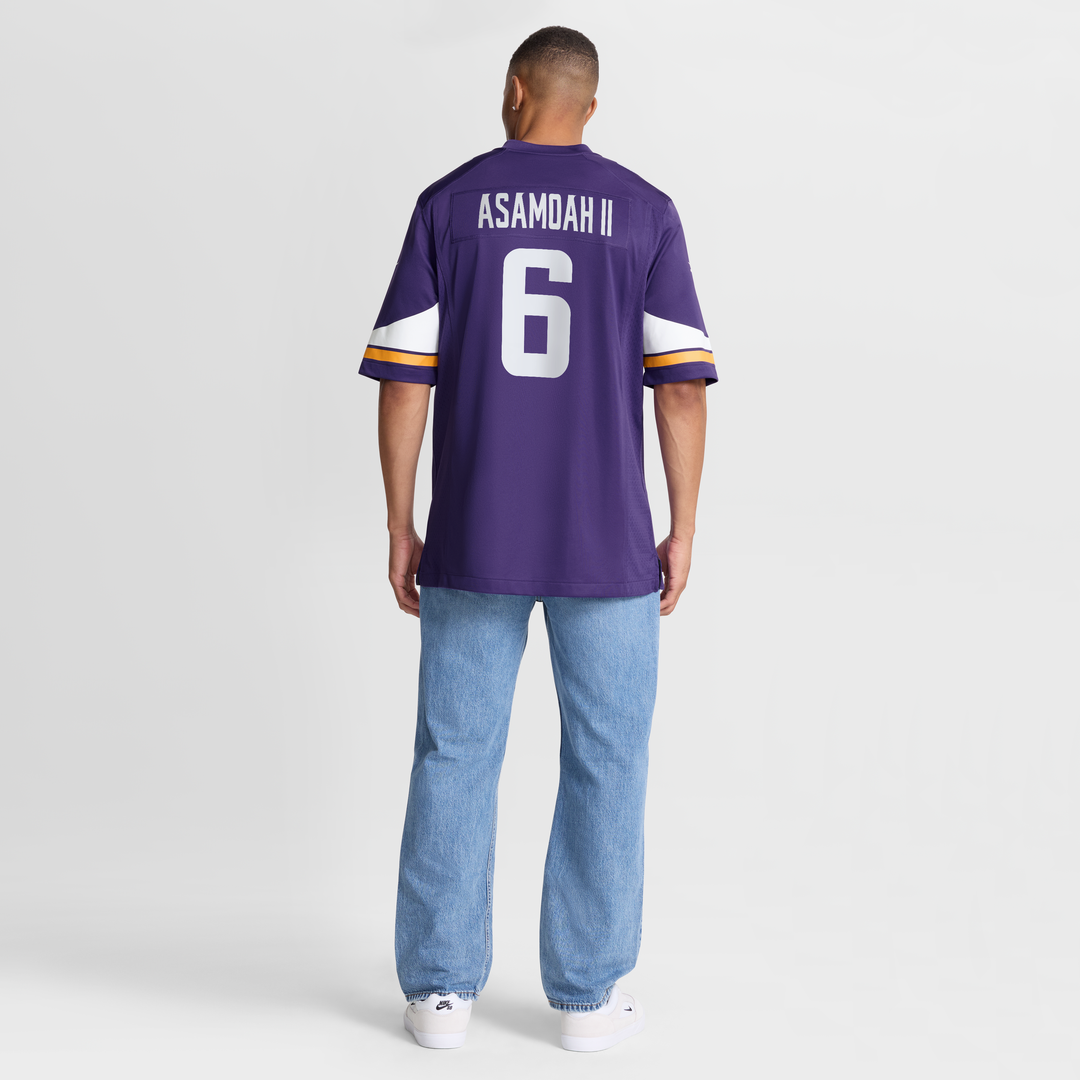 Brian Asamoah II Minnesota Vikings Nike  Game Jersey -  Purple