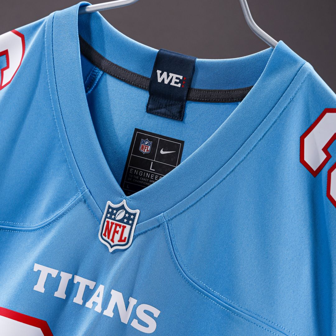 Tony Pollard Tennessee Titans Nike Game Jersey - Light Blue