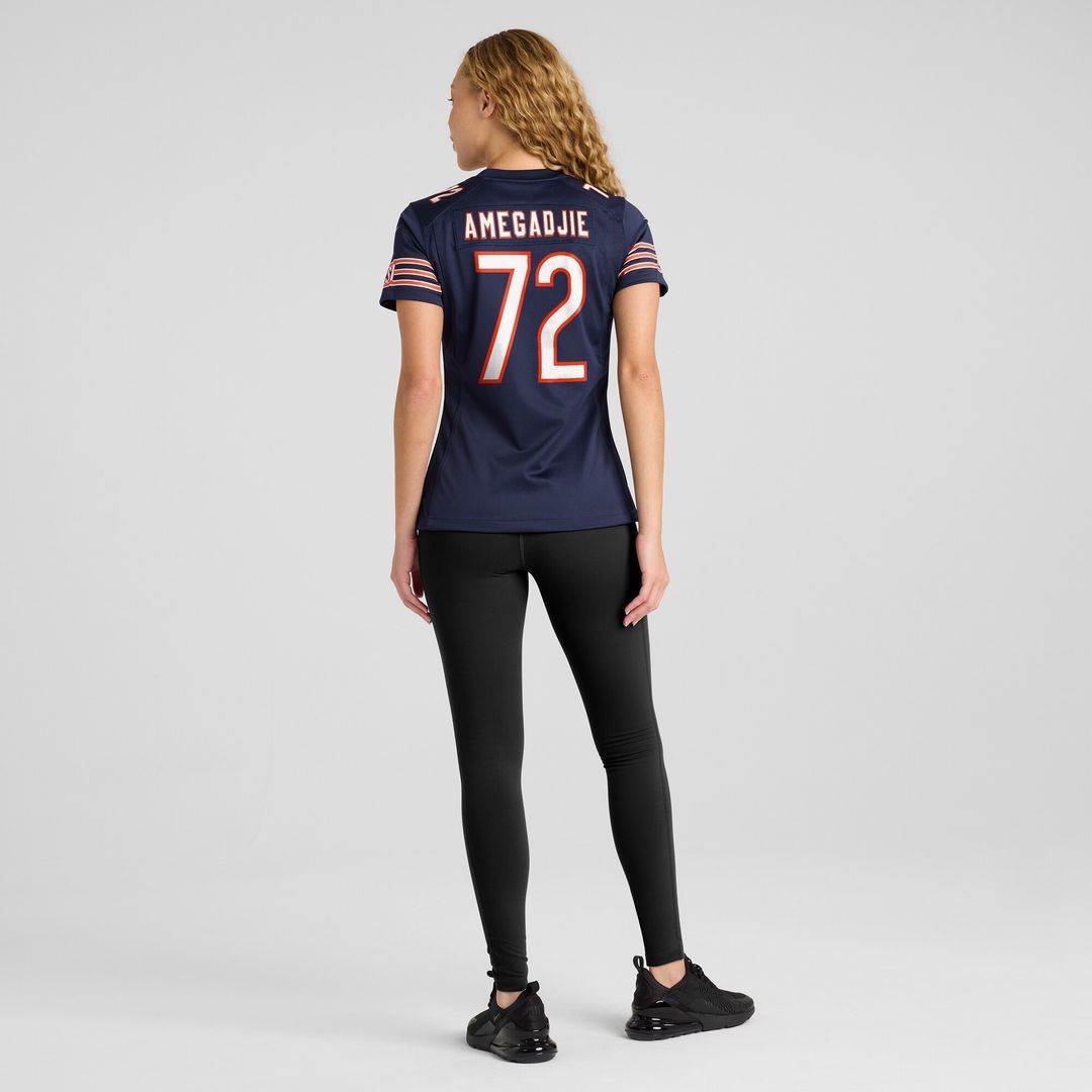 Kiran Amegadjie Chicago Bears Nike Women's  Game Jersey -  Navy