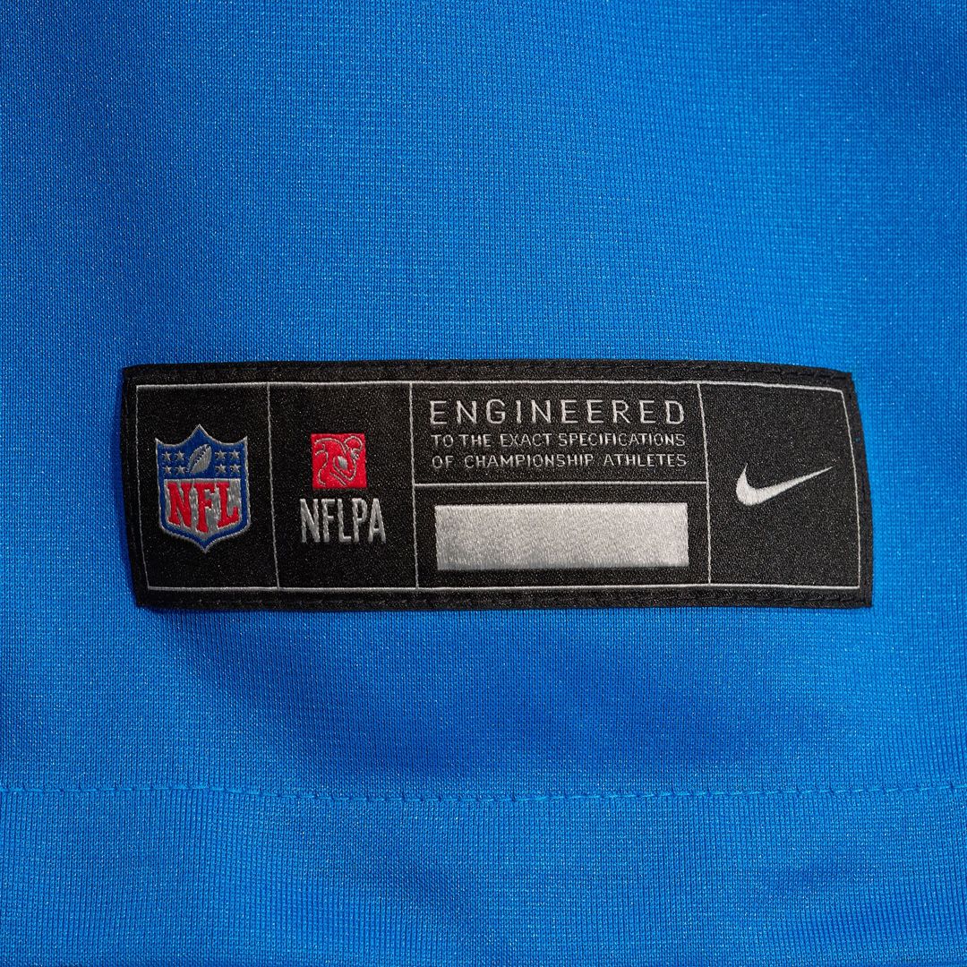Giovanni Manu Detroit Lions Nike Team Game Jersey -  Blue