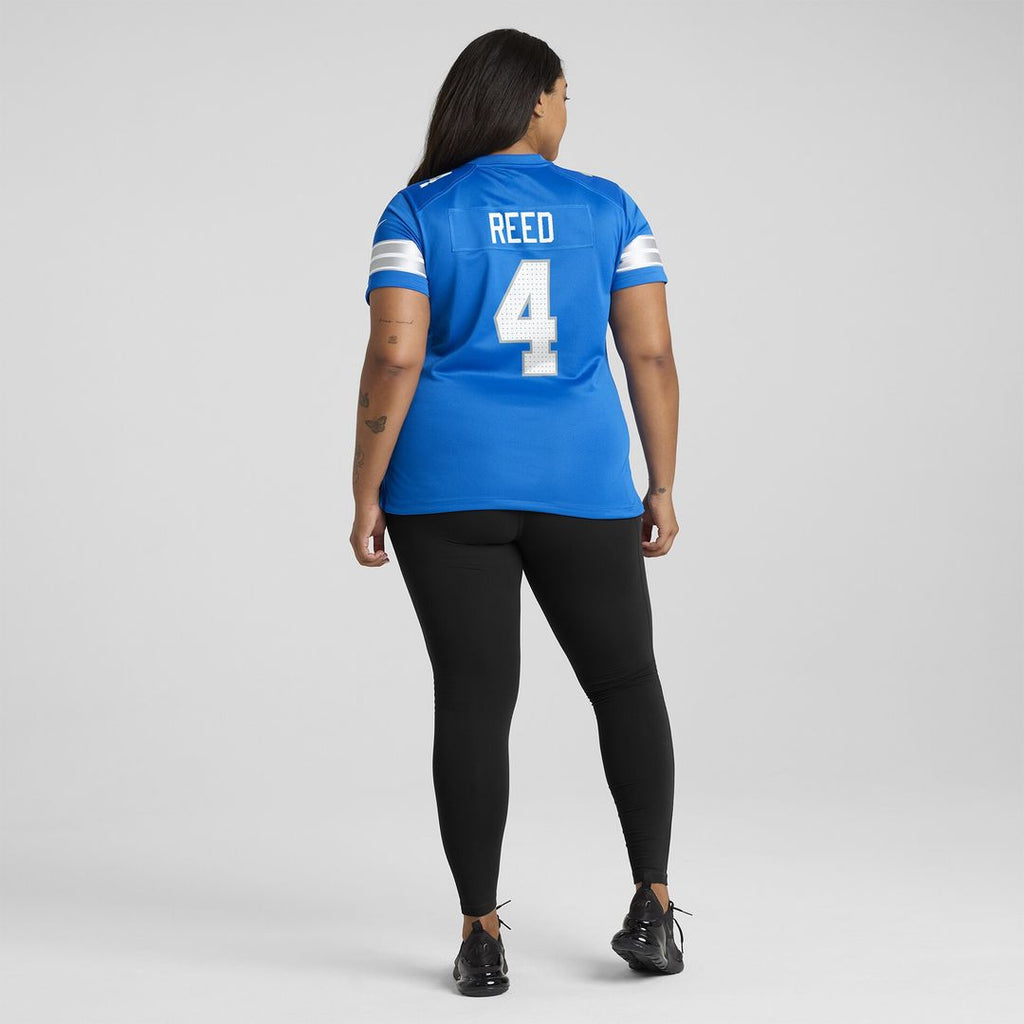 D.J. Reed Detroit Lions Nike Women's Team Game Jersey -  Blue