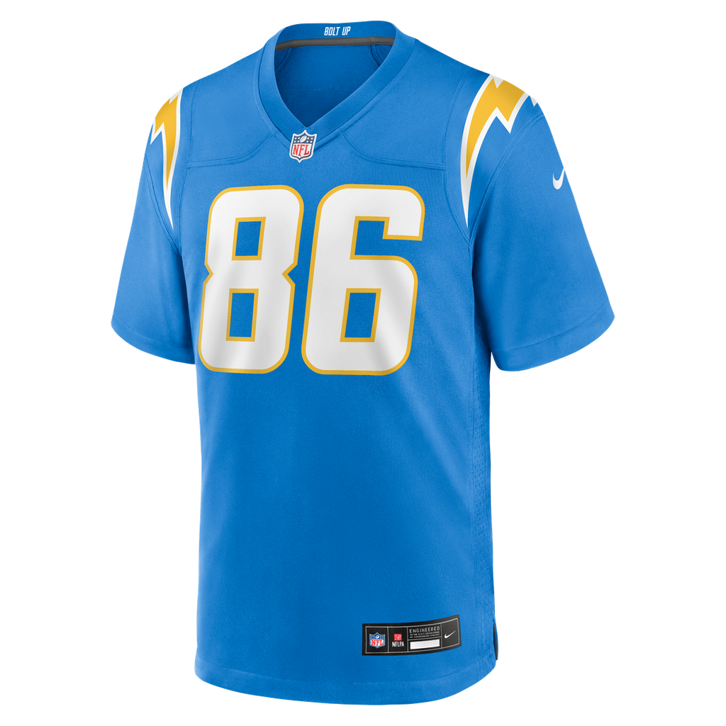 Oronde Gadsden Los Angeles Chargers Nike Team Game Jersey -  Powder Blue