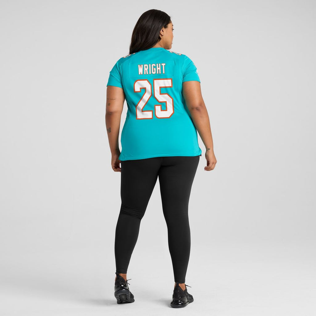 Jaylen Wright Miami Dolphins Nike Women's  Game Jersey -  Aqua
