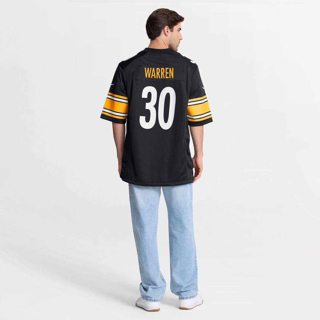 Jaylen Warren Pittsburgh Steelers Nike Game Player Jersey - Black