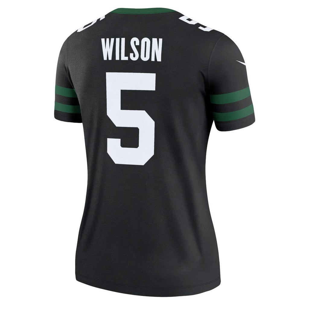 Garrett Wilson New York Jets Nike Women's Alternate Legend Player Performance Top - Legacy Black
