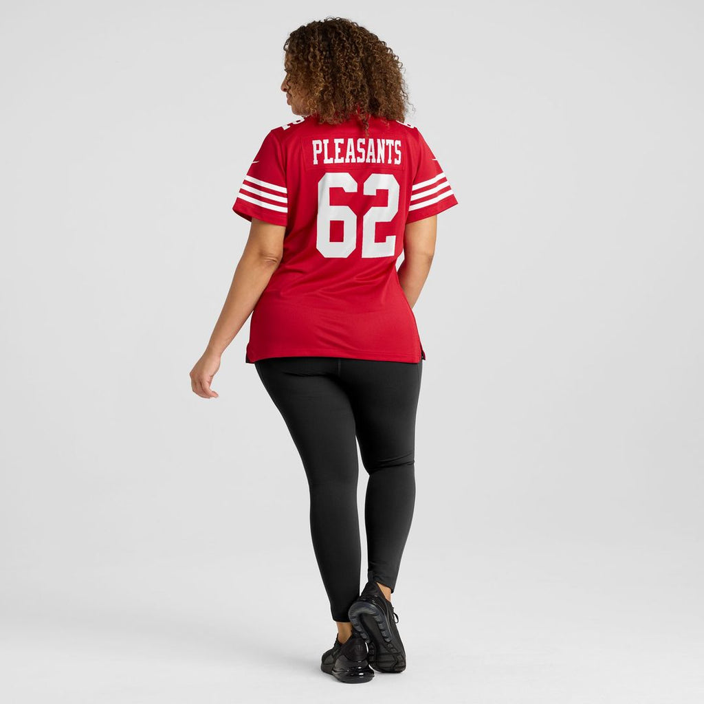 Austen Pleasants San Francisco 49ers Nike Women's Team Game Jersey -  Scarlet