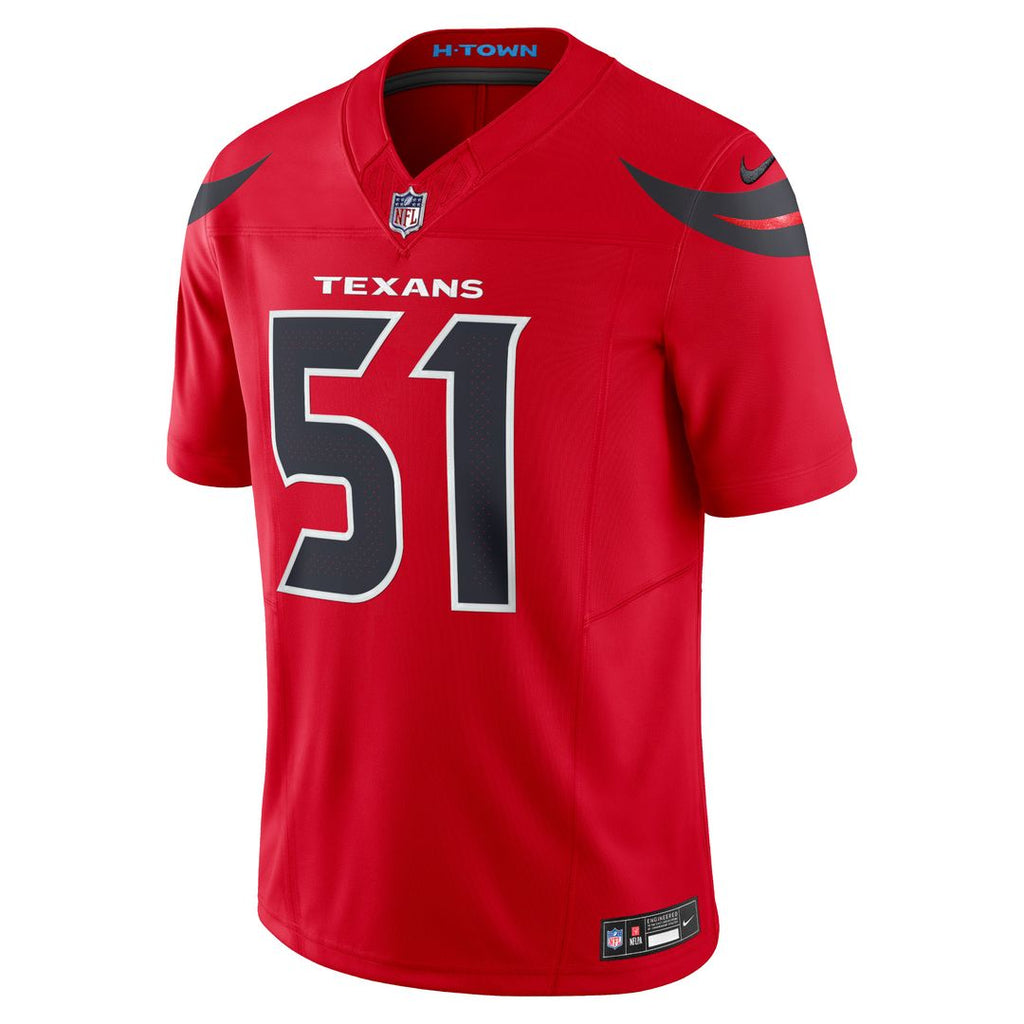 Will Anderson Jr. Houston Texans Nike Alternate Vapor F.U.S.E. Limited Jersey - Red