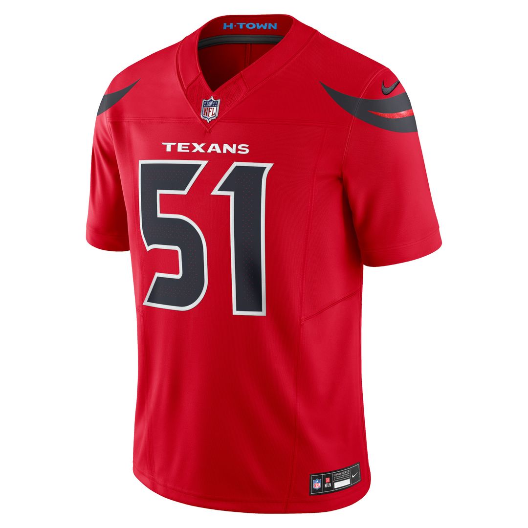 Will Anderson Jr. Houston Texans Nike Alternate Vapor F.U.S.E. Limited Jersey - Red