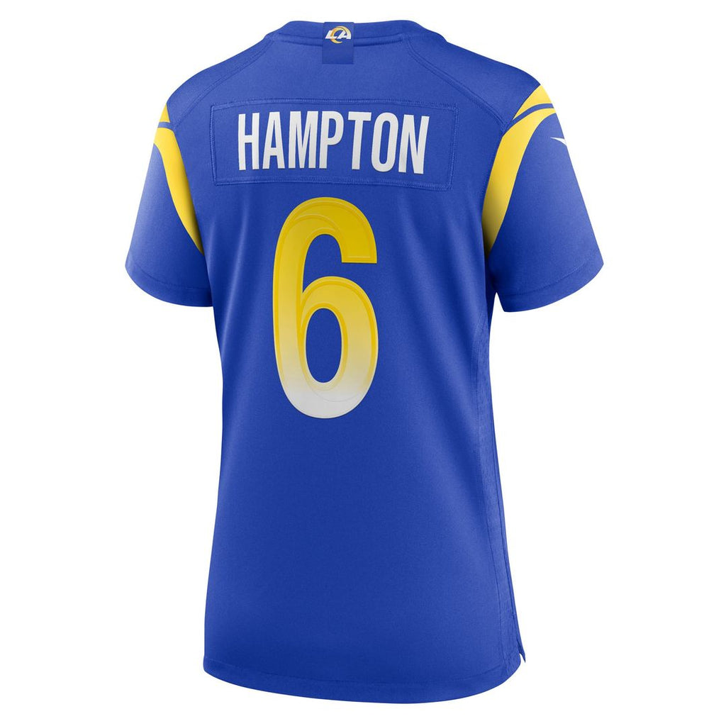 Nick Hampton Los Angeles Rams Nike Women's Team Game Jersey -  Royal