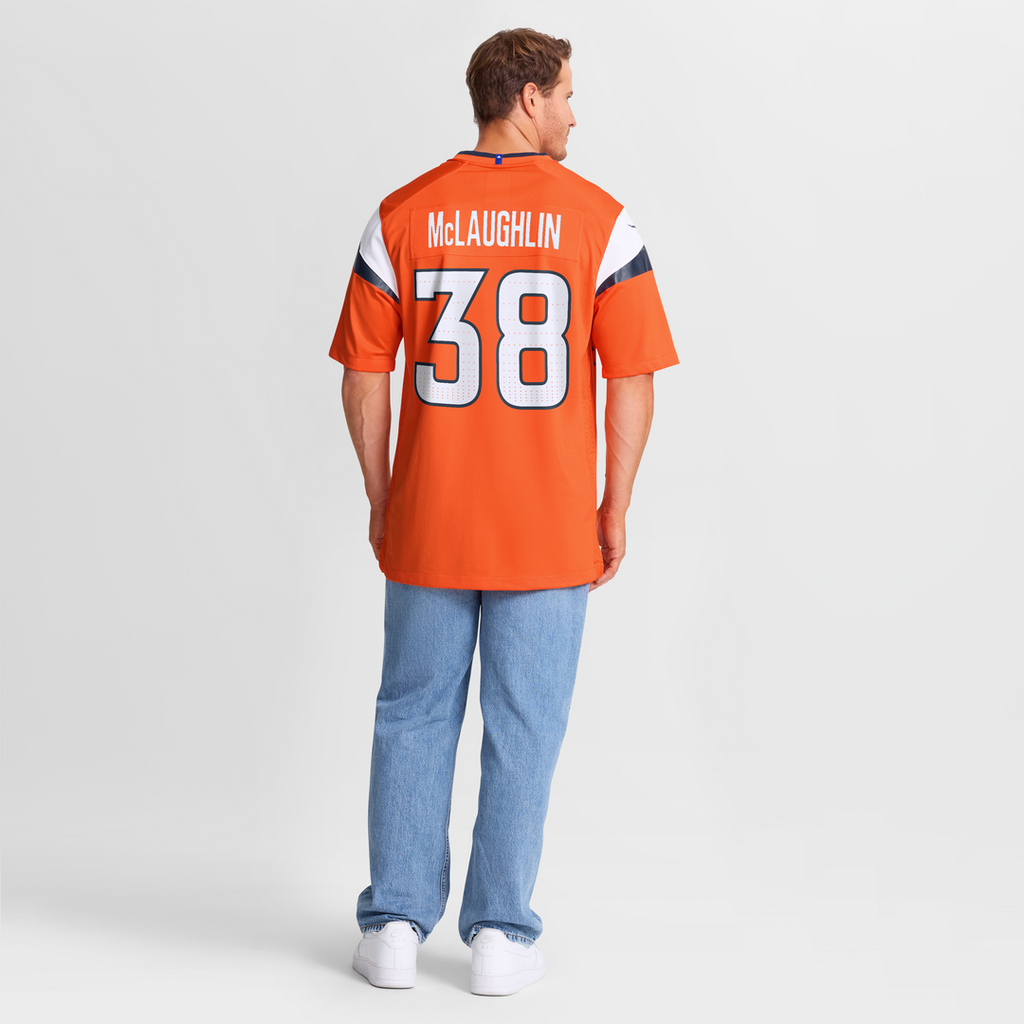 Jaleel McLaughlin Denver Broncos Nike Team Game Jersey -  Orange