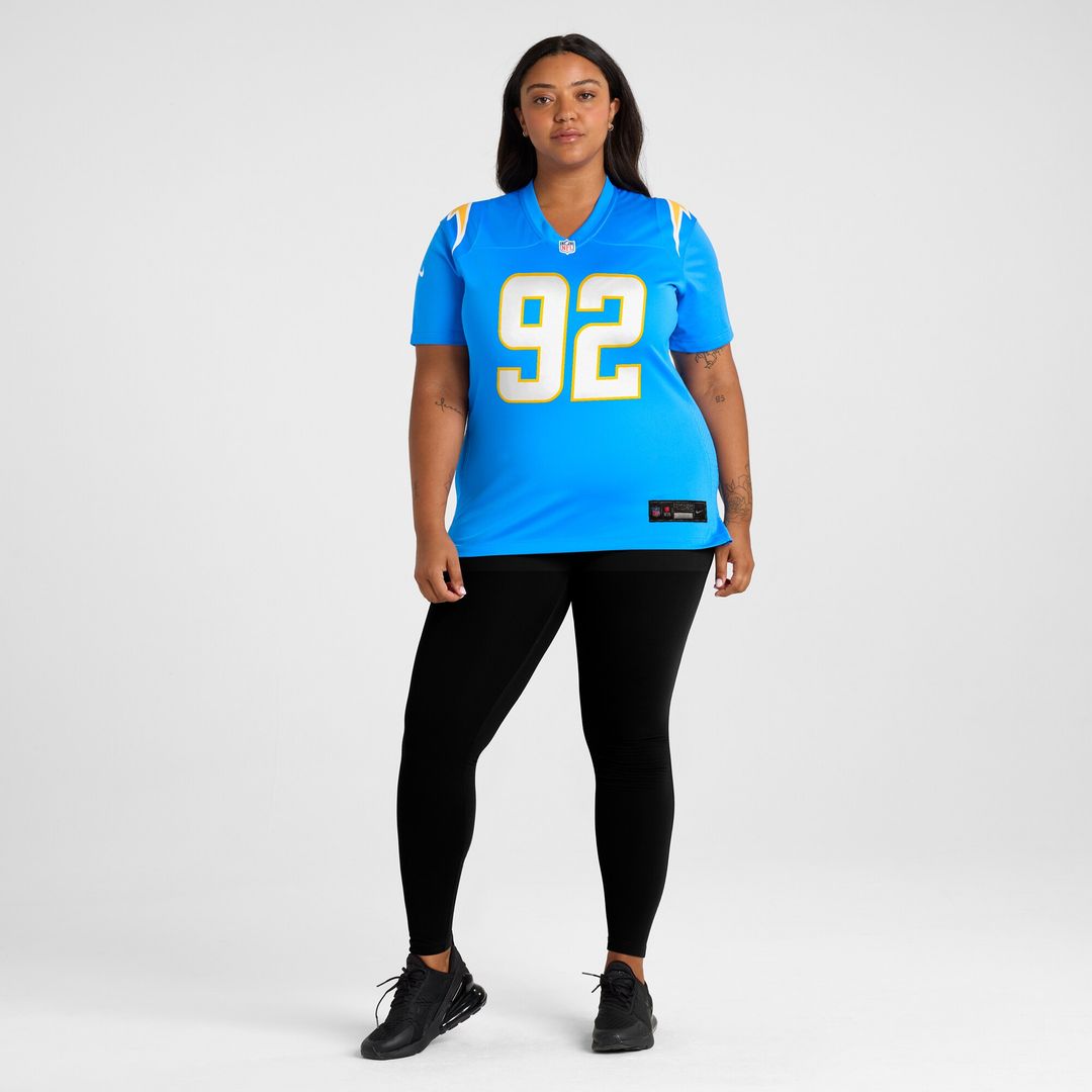 Justin Eboigbe Los Angeles Chargers Nike Women's  Game Jersey -  Powder Blue