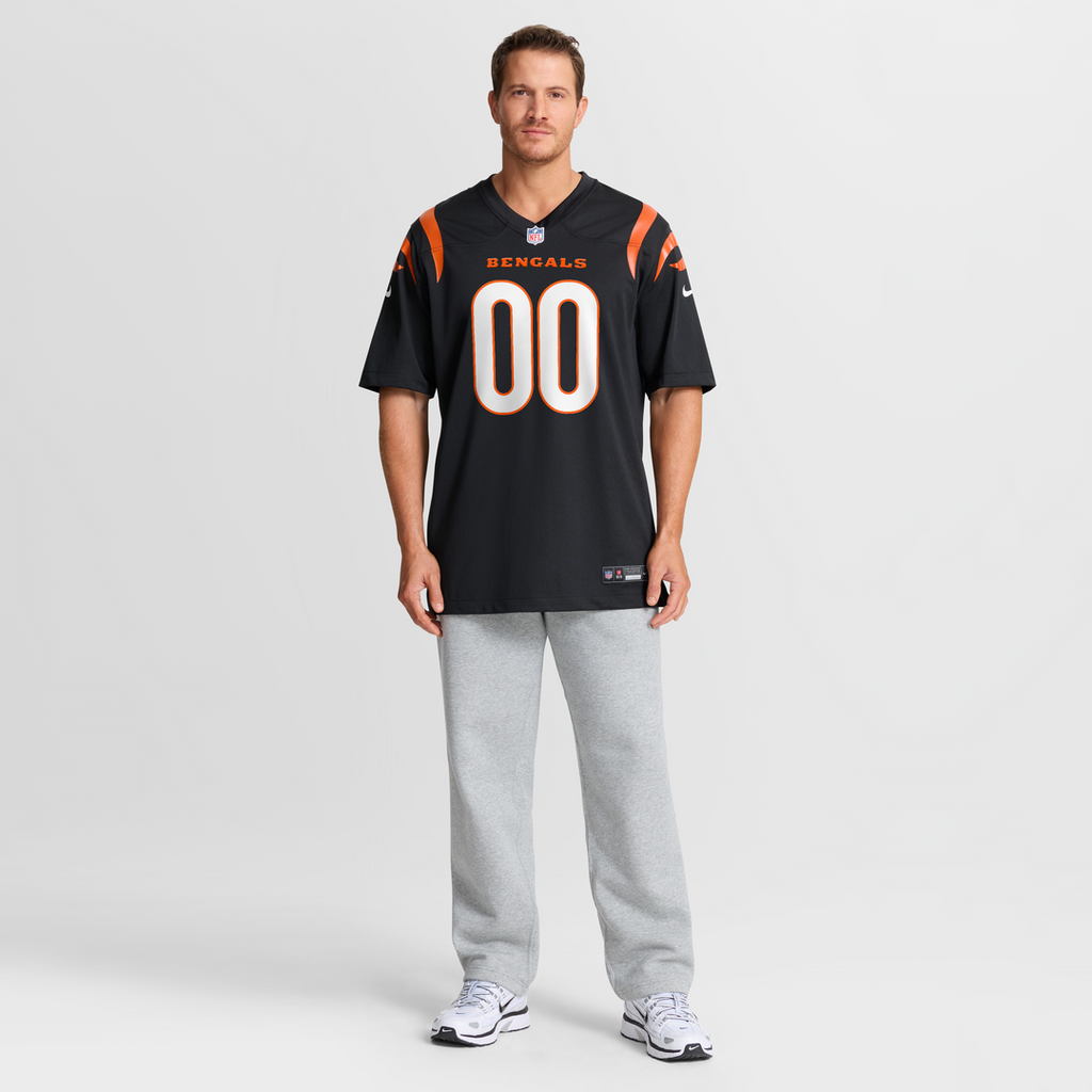 Cincinnati Bengals Nike Game Custom Jersey - Black