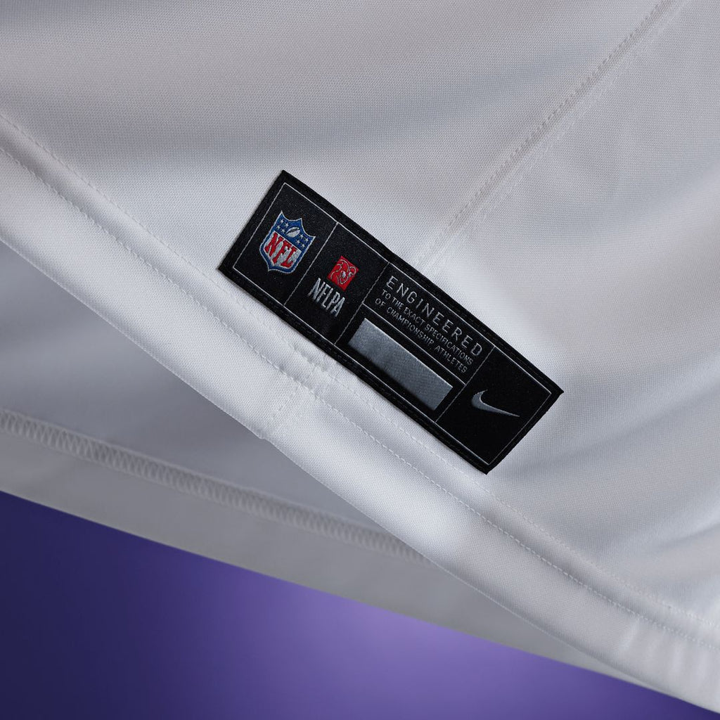 Zay Flowers Baltimore Ravens Nike Vapor F.U.S.E. Stitched Limited Jersey - White