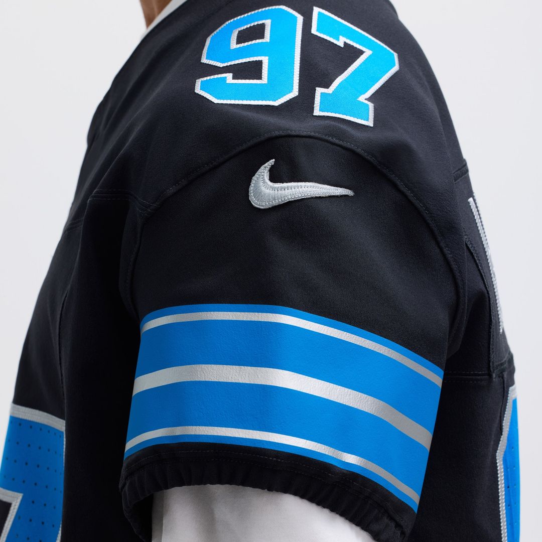 Aidan Hutchinson Detroit Lions Nike Alternate Vapor F.U.S.E. Elite Jersey - Black