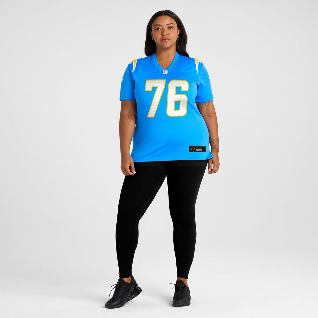 Joe Alt Los Angeles Chargers Nike Women's 2024 NFL Draft First Round Pick Player Game Jersey - Powder Blue