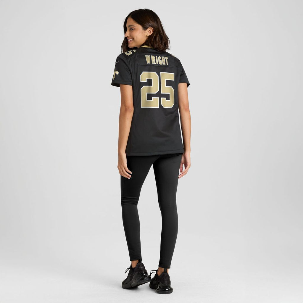 Rejzohn Wright New Orleans Saints Nike Women's Team Game Jersey -  Black