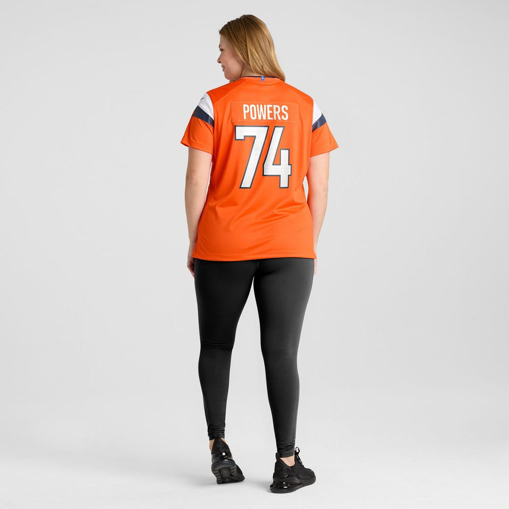 Ben Powers Denver Broncos Nike Women's Team Game Jersey -  Orange
