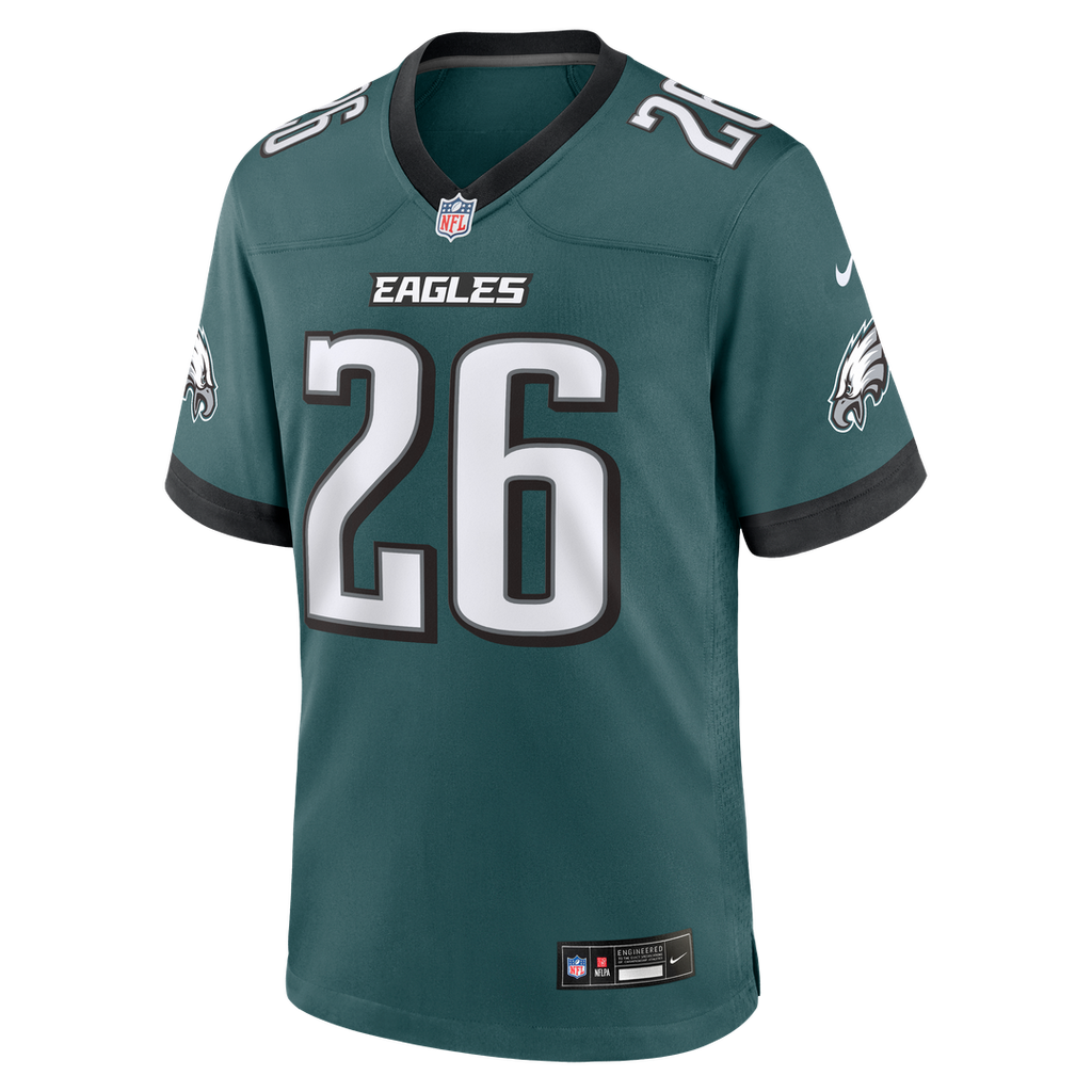 Saquon Barkley Philadelphia Eagles Nike Team Game Jersey -  Midnight Green