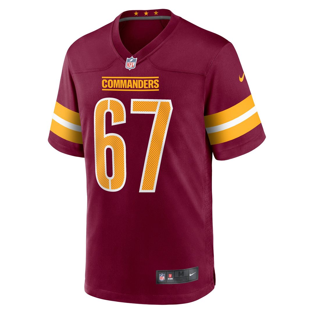 Nick Allegretti Washington Commanders Nike  Game Jersey -  Burgundy