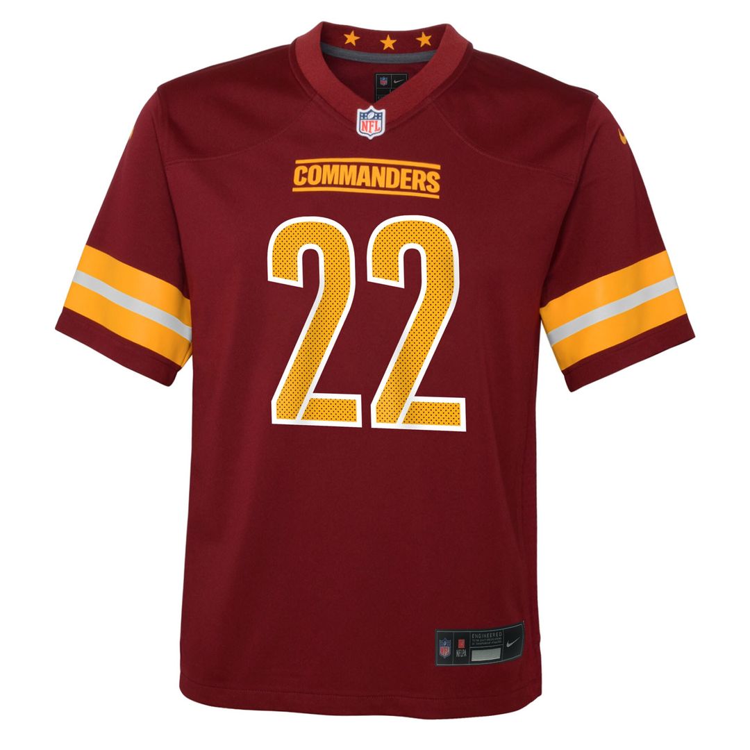 Jacory Croskey-Merritt Washington Commanders Nike Youth Team Game Jersey - Burgundy
