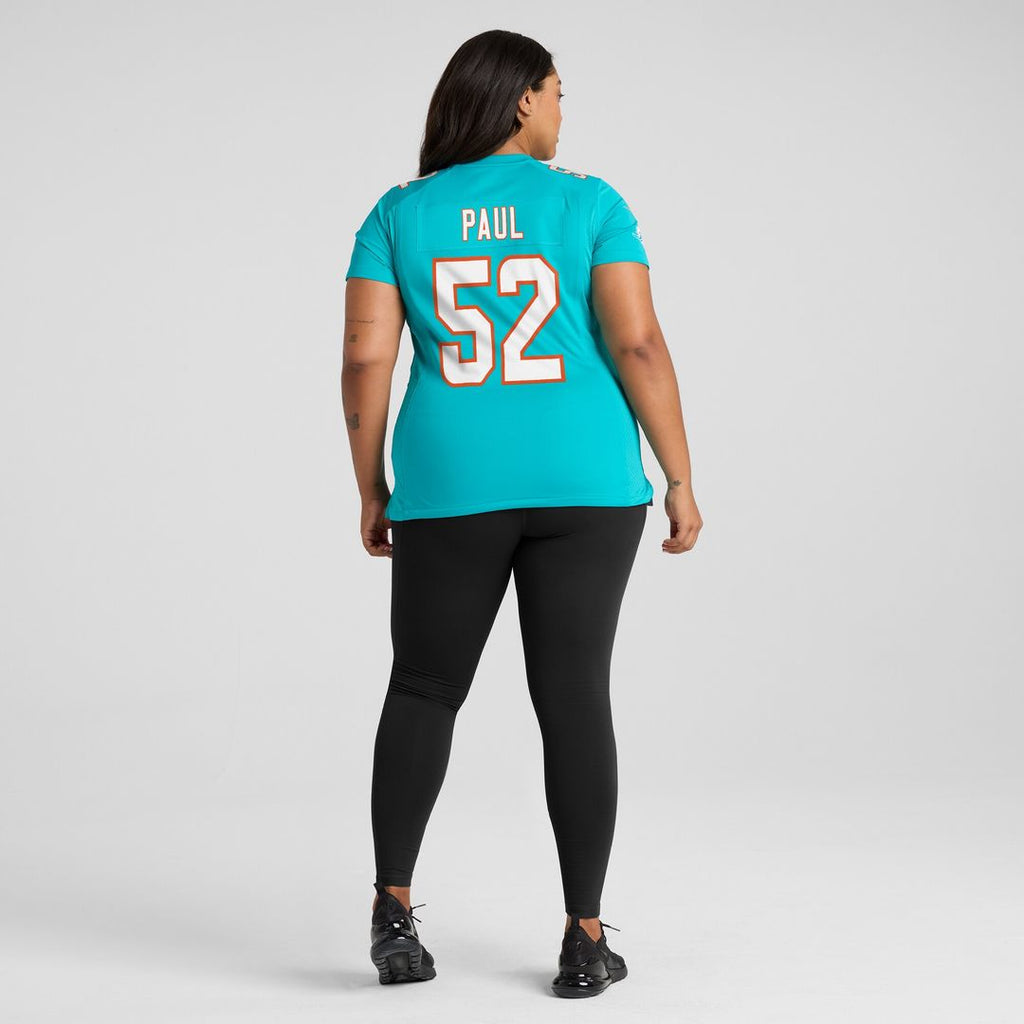 Patrick Paul Miami Dolphins Nike Women's  Game Jersey -  Aqua