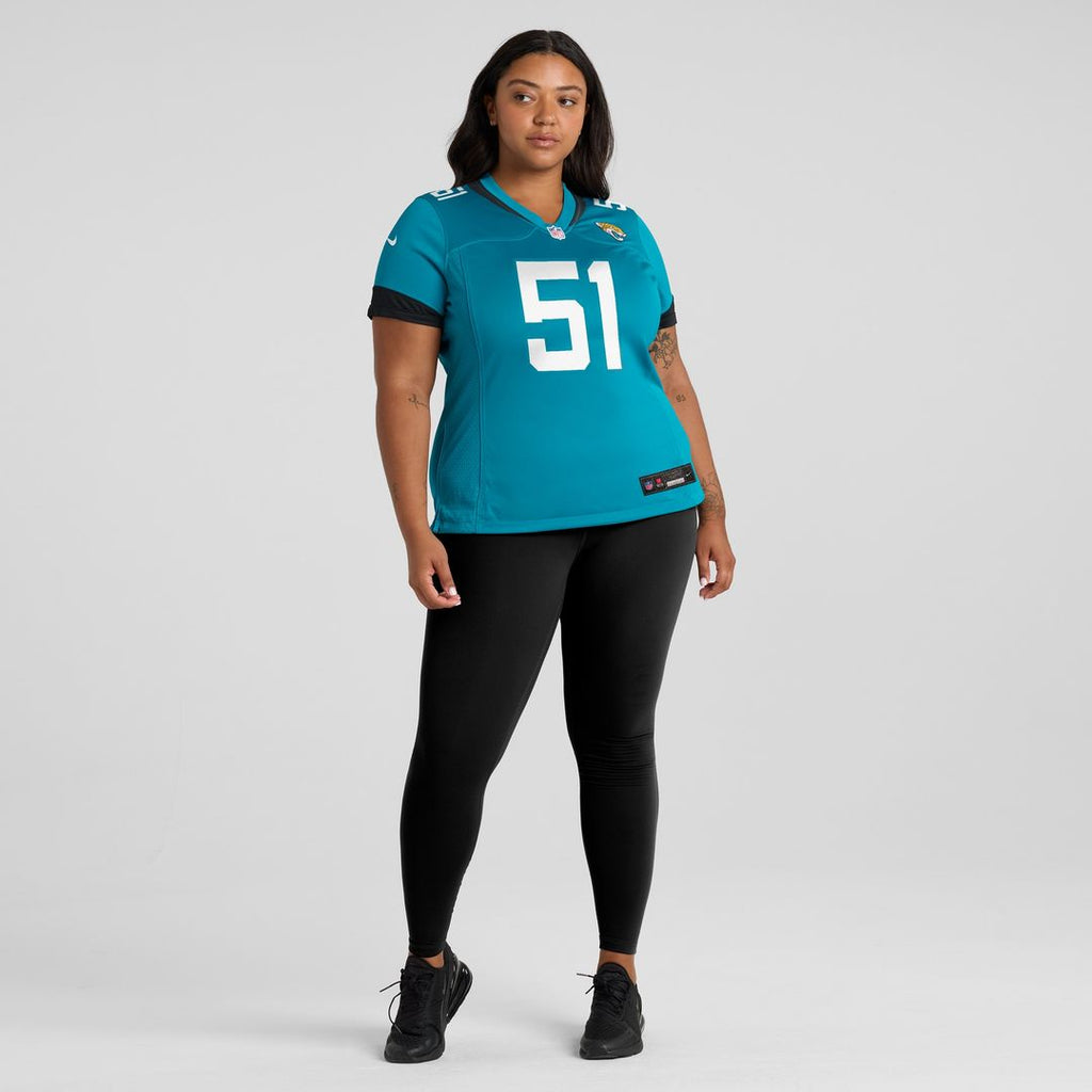Ventrell Miller Jacksonville Jaguars Nike Women's  Game Jersey -  Teal