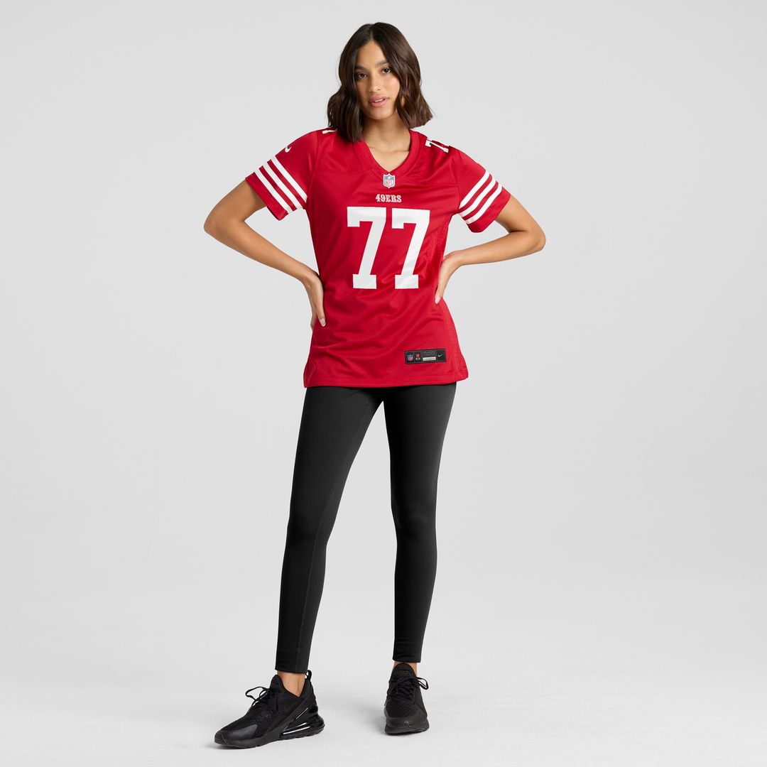 Dominick Puni San Francisco 49ers Nike Women's Team Game Jersey -  Scarlet