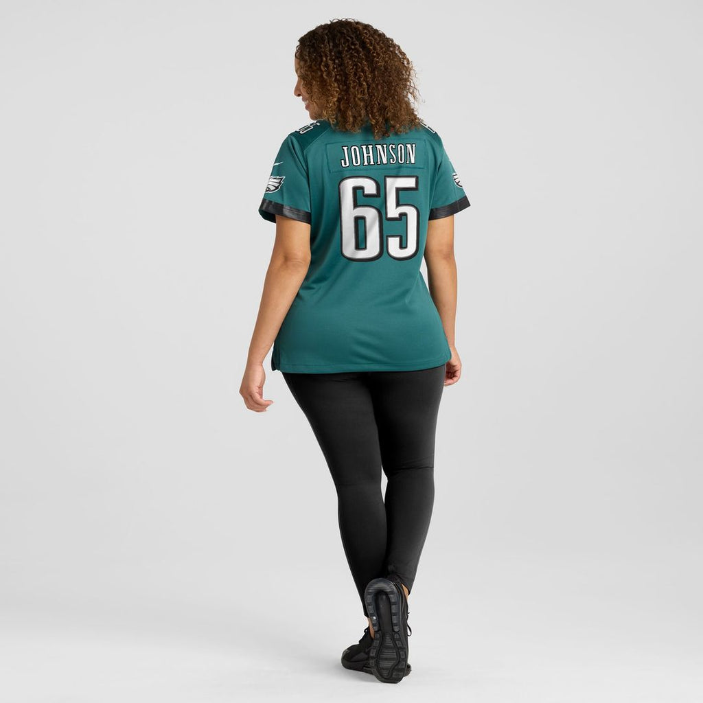 Lane Johnson Philadelphia Eagles Nike Women's Team Game Jersey - Midnight Green