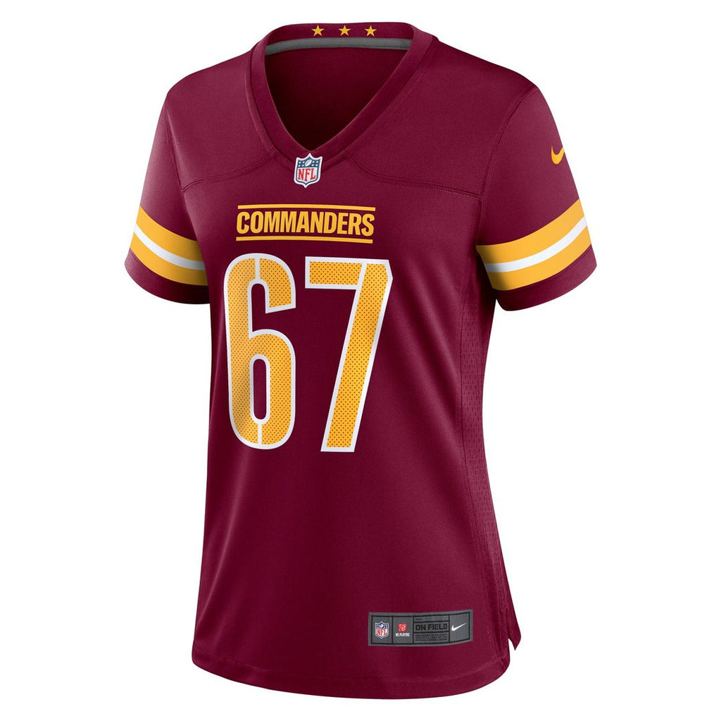 Nick Allegretti Washington Commanders Nike Women's  Game Jersey -  Burgundy
