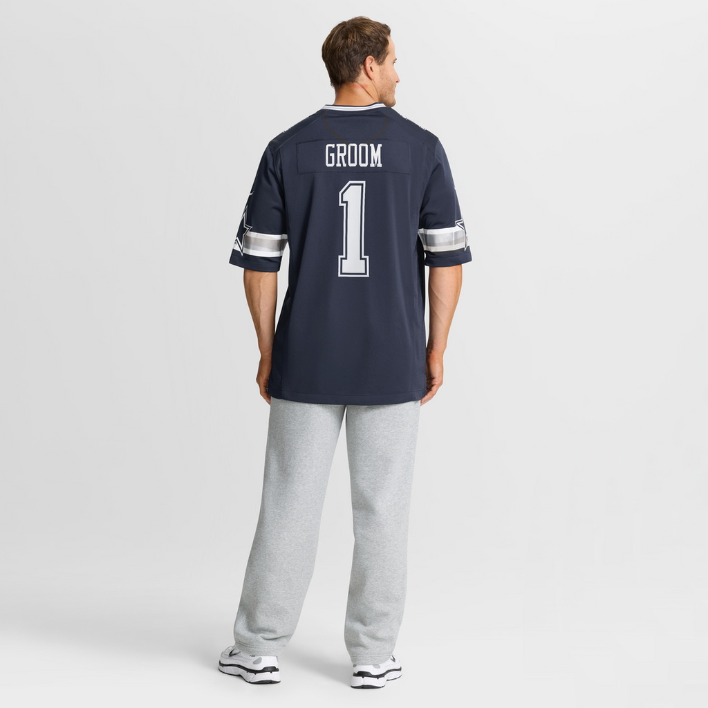 Number 1 Groom Dallas Cowboys Nike Game Jersey - Navy