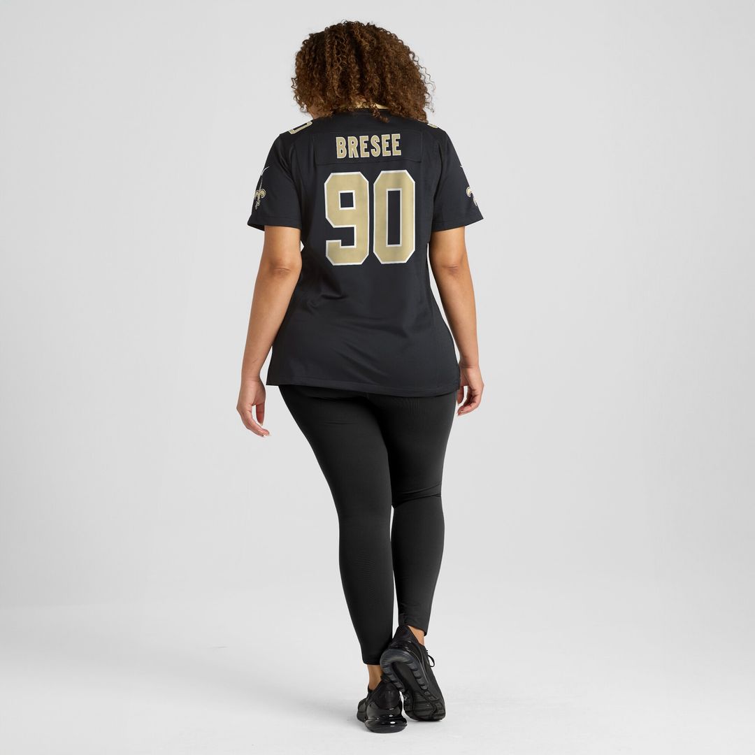 Bryan Bresee New Orleans Saints Nike Women's  Game Jersey -  Black