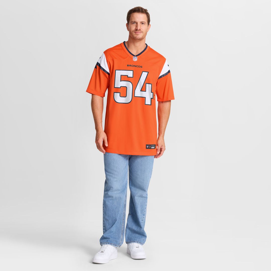 Alex Forsyth Denver Broncos Nike Team Game Jersey -  Orange