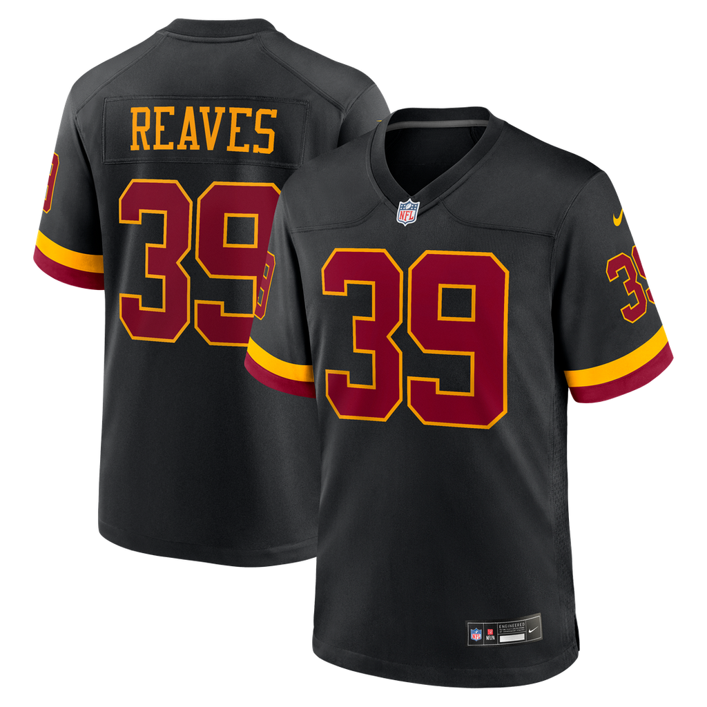 Jeremy Reaves Washington Commanders Nike Hail Raiser Alternate Game Jersey - Black
